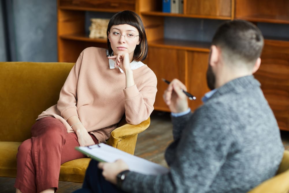 woman starting her addiction treatment in Texas