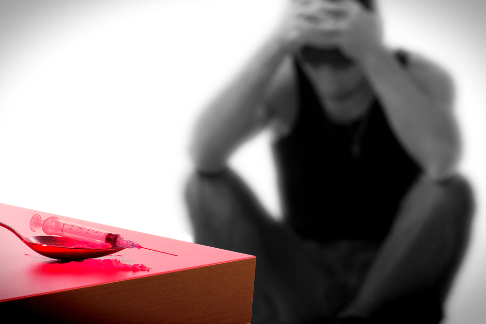 man with substance abuse problems